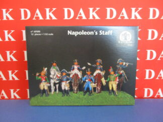 1/32 Scatola Soldatini Staff Ufficiali di Napoleone AP90 by Waterloo