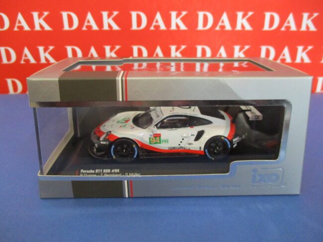Die cast 1/43 Modellino Auto Porsche 911 RSR 24H Le Mans 2018 R. Dumas by Ixo - immagine 5