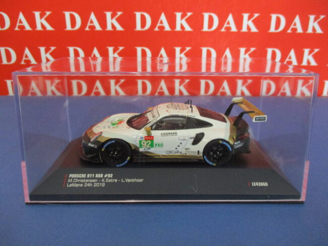 Die cast 1/43 Modellino Auto Porsche 911 RSR 24H Le Mans 2019 M. Christensen - immagine 4