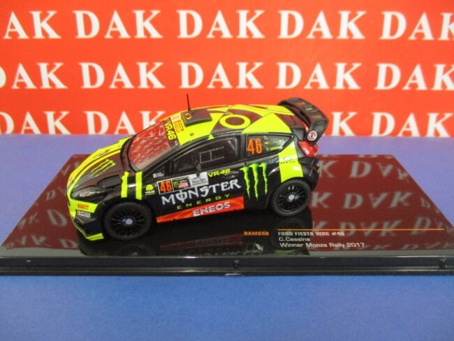 Die cast 1/43 Modellino Auto Ford Fiesta WRC Rally Monza 2017 V. Rossi - immagine 2