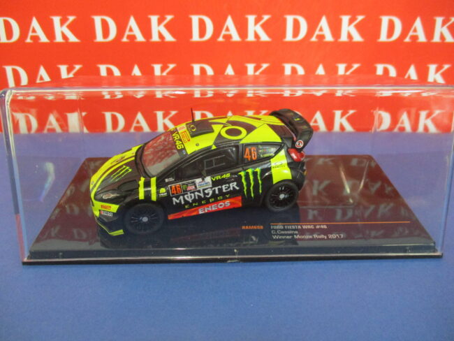Die cast 1/43 Modellino Auto Ford Fiesta WRC Rally Monza 2017 V. Rossi - immagine 4