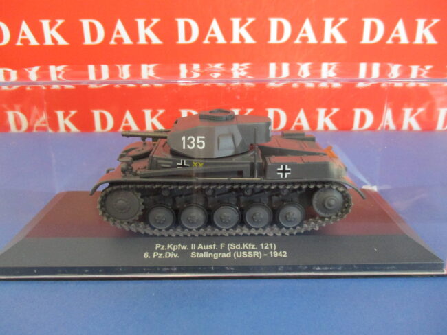Die cast 1/43 Modellino Carro Armato Tank Pz.Kpfw.II Ausf.F 6 Pz.Div. Stalingrad - immagine 4