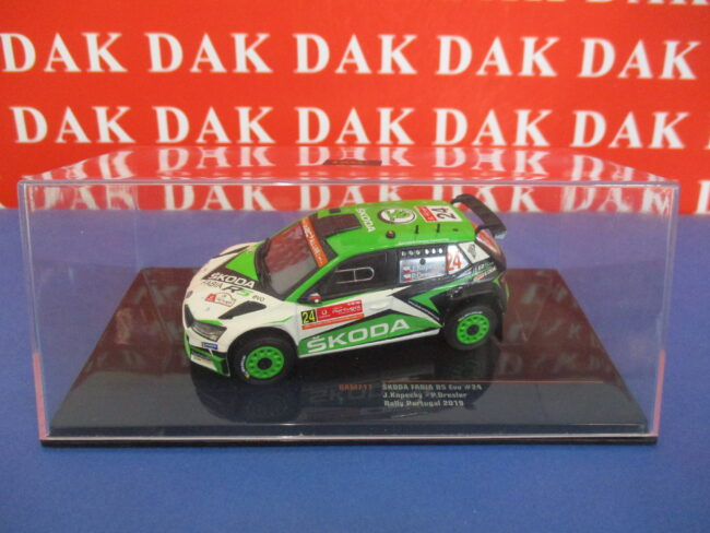 Die cast 1/43 Modellino Auto Skoda Fabia R5 EVO Rally Portugal 2019 J. Kopecky - immagine 4