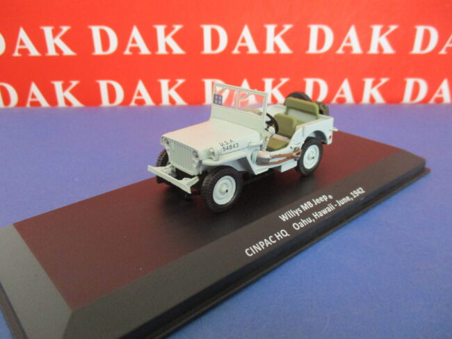 Die cast 1/43 Modellino Auto Willys MB Jeep CINPAC HQ Hawaii 1942 - immagine 2
