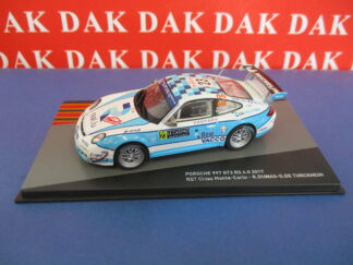 Die cast 1/43 Modellino Auto Porsche 997 GT3 RS 4.0 Rally Monte Carlo R. Dumas