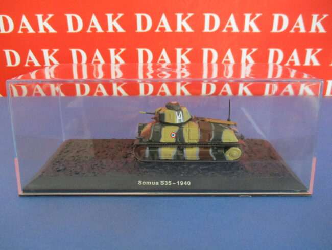 Die cast 1/72 Modellino Carro Armato Tank Somua S35 N14 1940 by Atlas - immagine 4