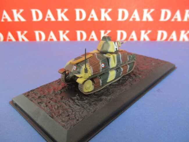 Die cast 1/72 Modellino Carro Armato Tank Somua S35 N14 1940 by Atlas - immagine 3