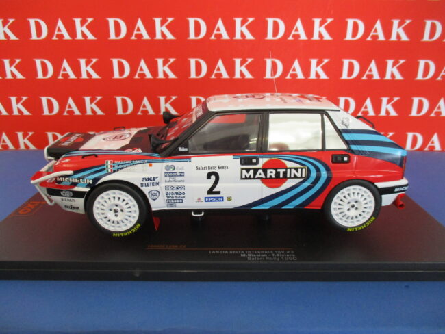 Die cast 1/18 Modellino Auto Lancia Delta Int. 16V Rally Safari 1990 M. Biasion - immagine 2
