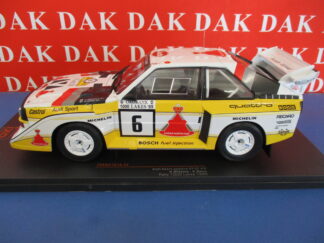 Die cast 1/18 Modellino Auto Audi Sport Quattro S1 E2 N6 Rally 1000 Lakes 1985