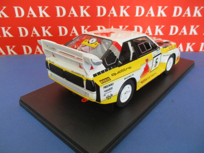 Die cast 1/18 Modellino Auto Audi Sport Quattro S1 E2 N6 Rally 1000 Lakes 1985 - immagine 5