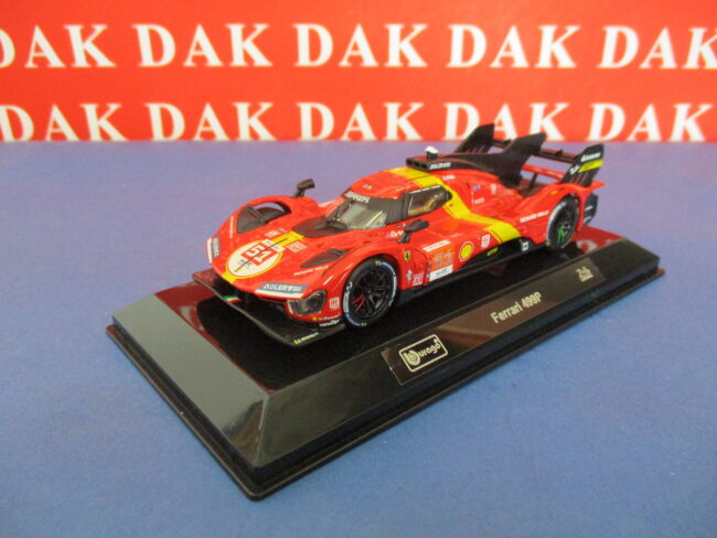 Die cast 1/43 Modellino Auto Ferrari 499P 24H Le Mans 2023 A. PierGuidi - immagine 2