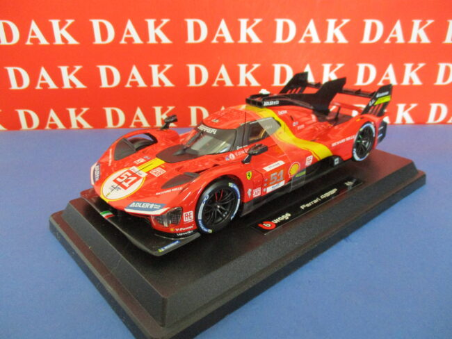 Die cast 1/24 Modellino Auto Ferrari 499P 24H Le Mans 2023 A. PierGuidi - immagine 2