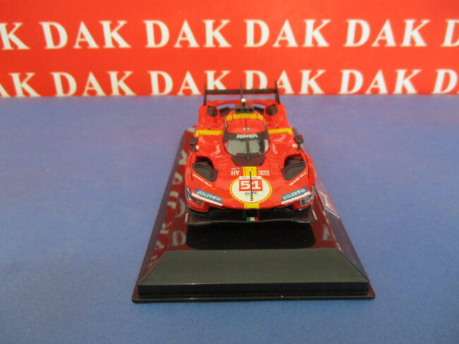 Die cast 1/43 Modellino Auto Ferrari 499P 24H Le Mans 2023 A. PierGuidi - immagine 3