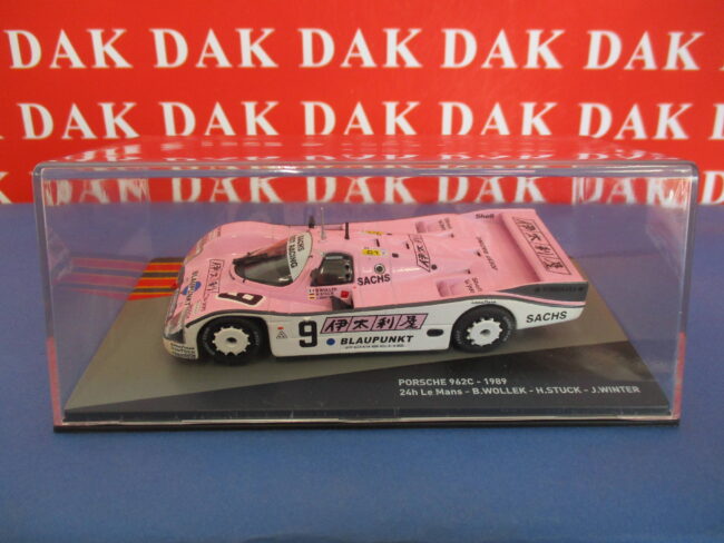 Die cast 1/43 Modellino Auto Porsche 962C Team Joest 24H Le Mans 1989 H. Stuck - immagine 6
