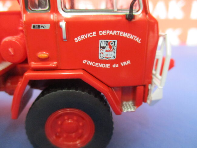 Die cast 1/43 Modellino Camion Truck Pompieri Iveco Unic 75 PC Var France 1974 - immagine 4