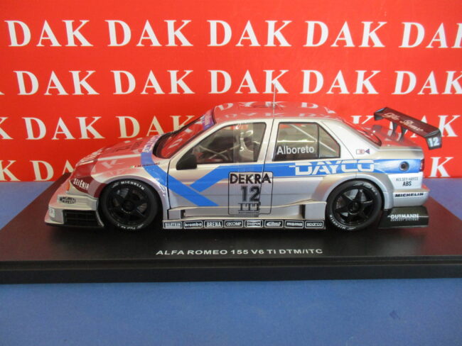 Die cast 1/18 Modellino Auto Alfa Romeo 155 V6 Ti Selena DTM 1995 M. Alboreto