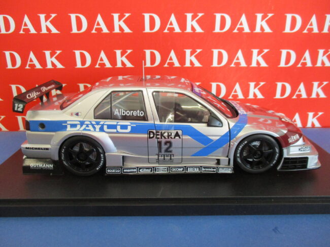 Die cast 1/18 Modellino Auto Alfa Romeo 155 V6 Ti Selena DTM 1995 M. Alboreto - immagine 4