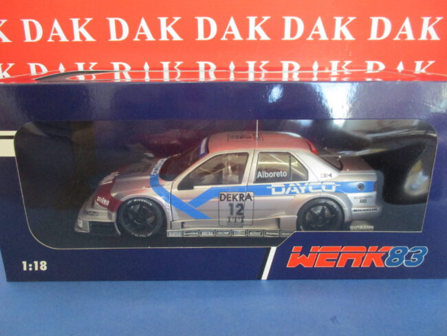 Die cast 1/18 Modellino Auto Alfa Romeo 155 V6 Ti Selena DTM 1995 M. Alboreto - immagine 6