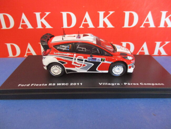 Die cast 1/43 Modellino Auto Ford Fiesta RS WRC Rally Argentina 2011 F. Villagra