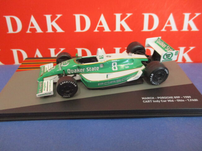 Die cast 1/43 Modellino Auto March Porsche 89P CART Indy Car Mid-Ohio1989 T.Fabi