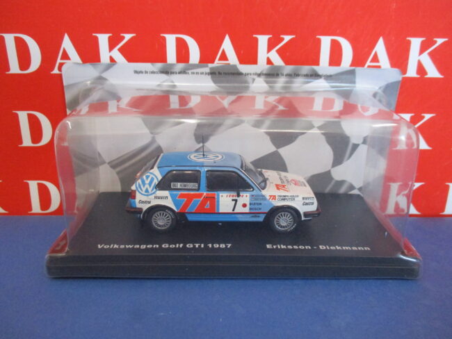 Die cast 1/43 Modellino Auto Volkswagen Golf GTI Rally Monte Carlo 1987 Eriksson - immagine 6