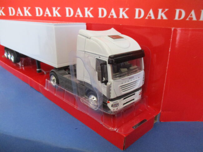 Die cast 1/43 Modellino Camion Truck Iveco Stralis Bianco con Rimorchio New Ray - immagine 2