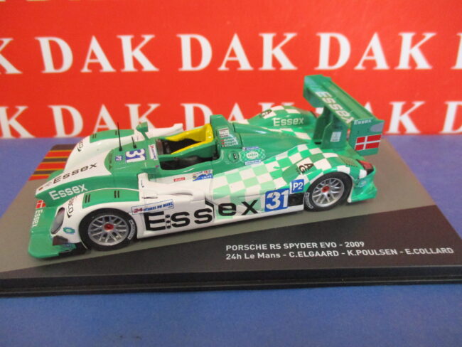 Die cast 1/43 Modellino Auto Porsche RS Spyder 24H Le Mans 2009 C. Elgaard