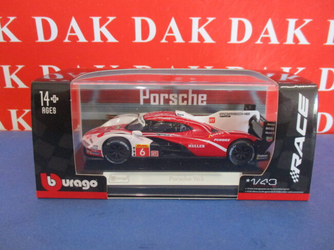Die cast 1/43 Modellino Auto Porsche 963 Penske 24H Le Mans 2024 by Burago - immagine 7