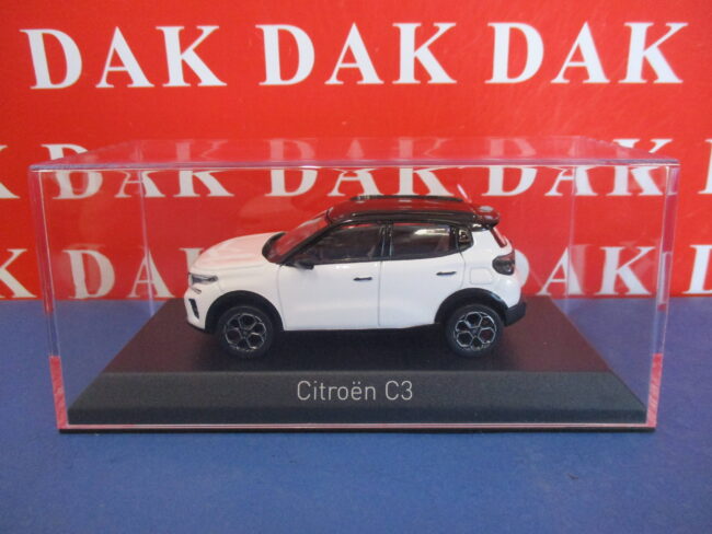 Die cast 1/43 Modellino Auto Citroen C3 Polar White with Black Roof 2024 Norev - immagine 6
