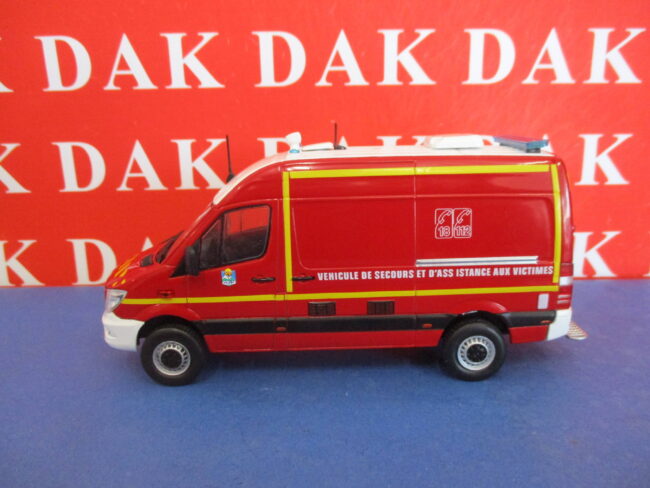 Die cast 1/43 Modellino Furgone Pompieri Mercedes Sprinter 4x4