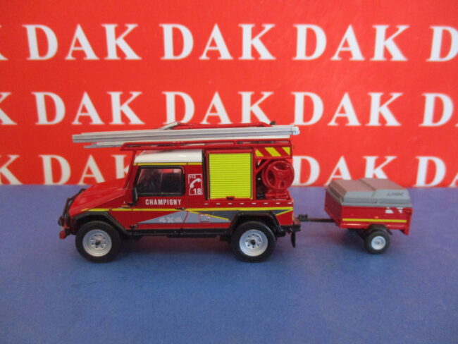 Die cast 1/43 Modellino Auto Pompieri UMM Alter con rimorchio