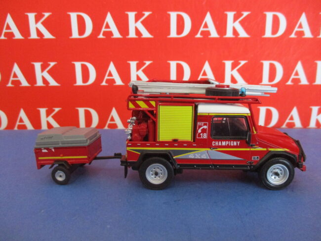 Die cast 1/43 Modellino Auto Pompieri UMM Alter con rimorchio - immagine 4