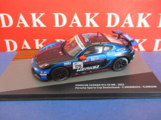 Die cast 1/43 Modellino Auto Porsche Cayman GT4 CS MR Porsche Cup 2022 Krombach