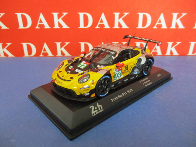 Die cast 1/43 Modellino Auto Porsche 911 RSR 24H Le Mans 2021 D. Vanthoor - immagine 2