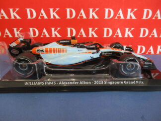 Die cast 1/24 Modellino Auto F1 Williams FW45 Singapore GP 2023 A. Albon