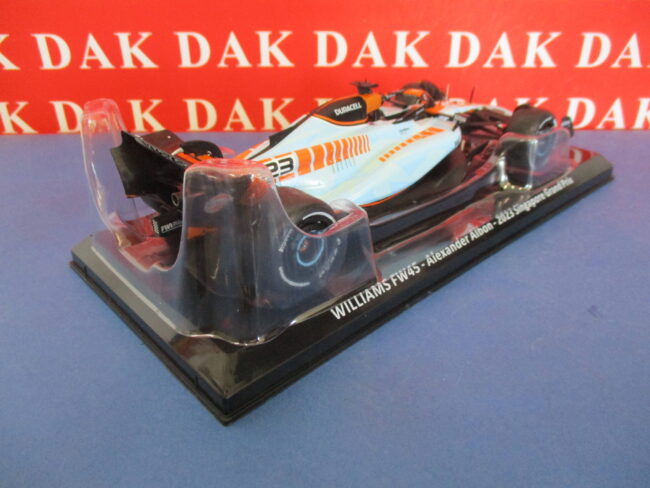 Die cast 1/24 Modellino Auto F1 Williams FW45 Singapore GP 2023 A. Albon - immagine 5